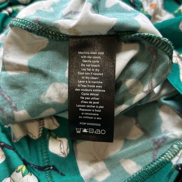 Rag and Bone Sabeen Floral Mockneck Sleeveless Top Green Stretch Slim Fit Sz XS - Picture 12 of 15